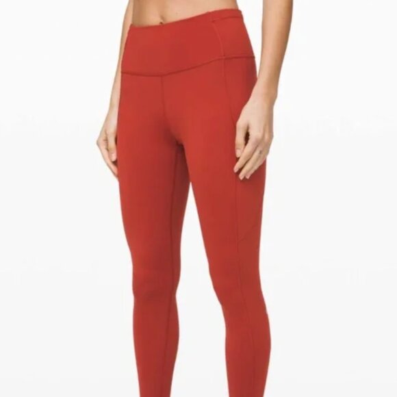 Lululemon Fast And Free High Rise Legging 25" | Size 6 - Magma - Picture 1 of 4